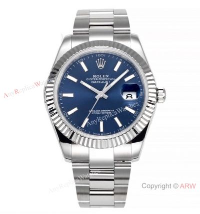 Super Clone Rolex Datejust 41mm 1:1 JVS 3235 Watch Navy Dial &72 Hours Power Reserve
